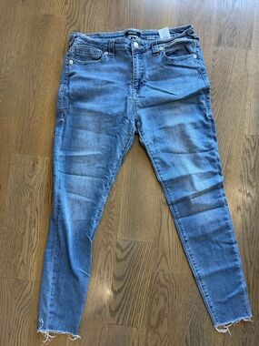 True Religion Distressed Light Blue Skinny Jeans